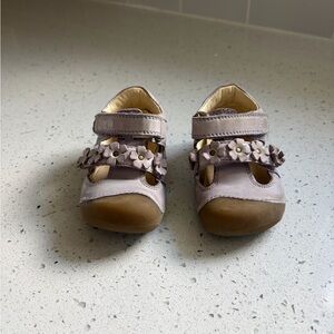 Bundgaard Floral Strap Closed Toe Sandals - Light Mauve